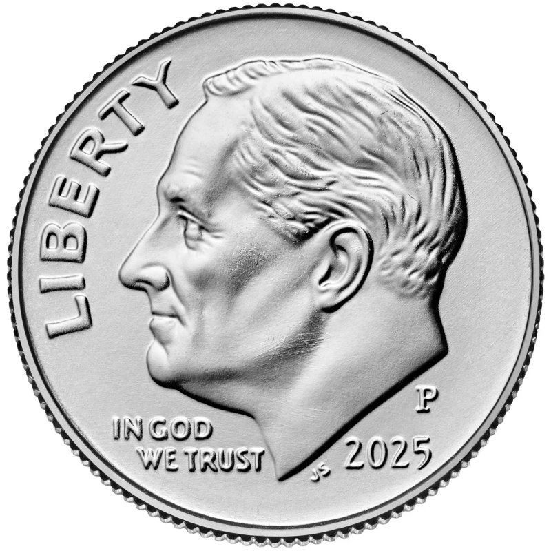 Roosevelt Dime obverse and reverse